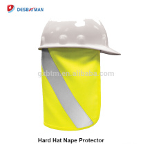 100% poliéster cal sombrero duro Nape Protector Reflectante Hola Vis borde completo seguridad sol sombra para la cabeza cuello protección